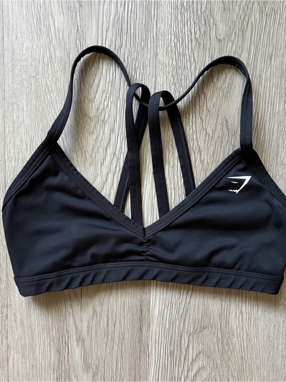 Gymshark Black Minimal Sports Bra